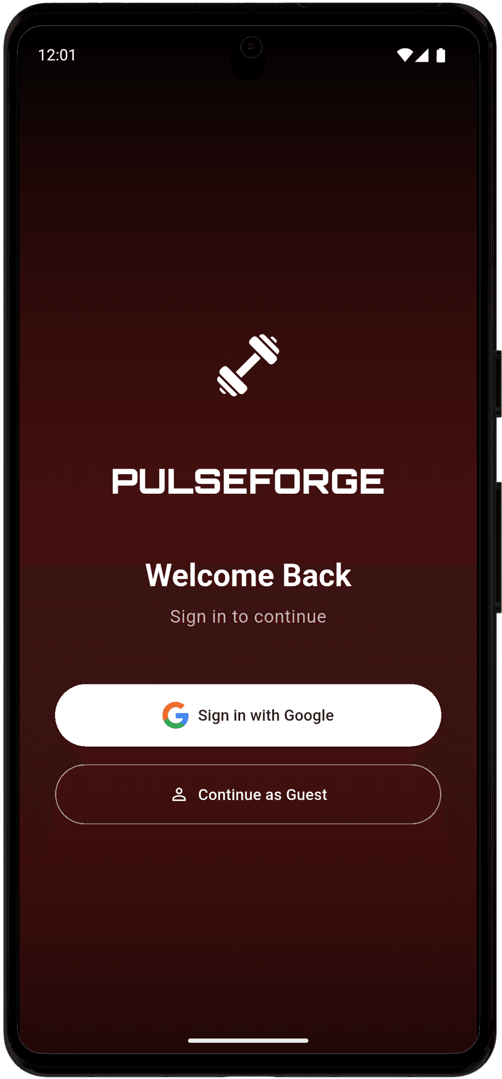 PulseForge App Screenshot